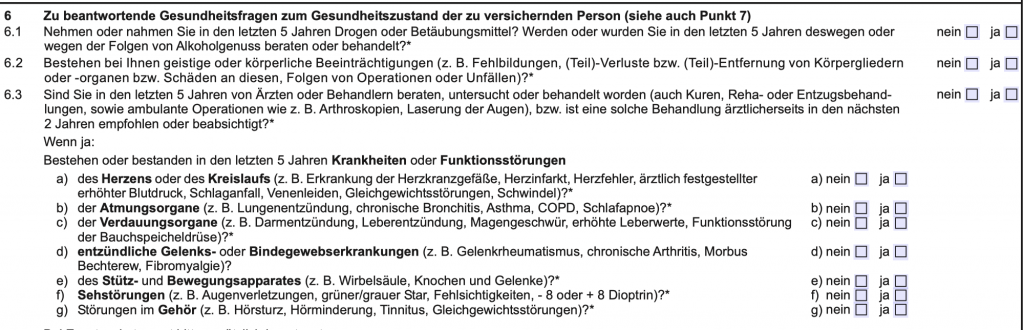 Gesundheitsfragen - Stuttgarter Grundschutz+